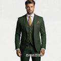 Men's suit three-piece Amazon suit dress suit high-end temperament wedding best man suit