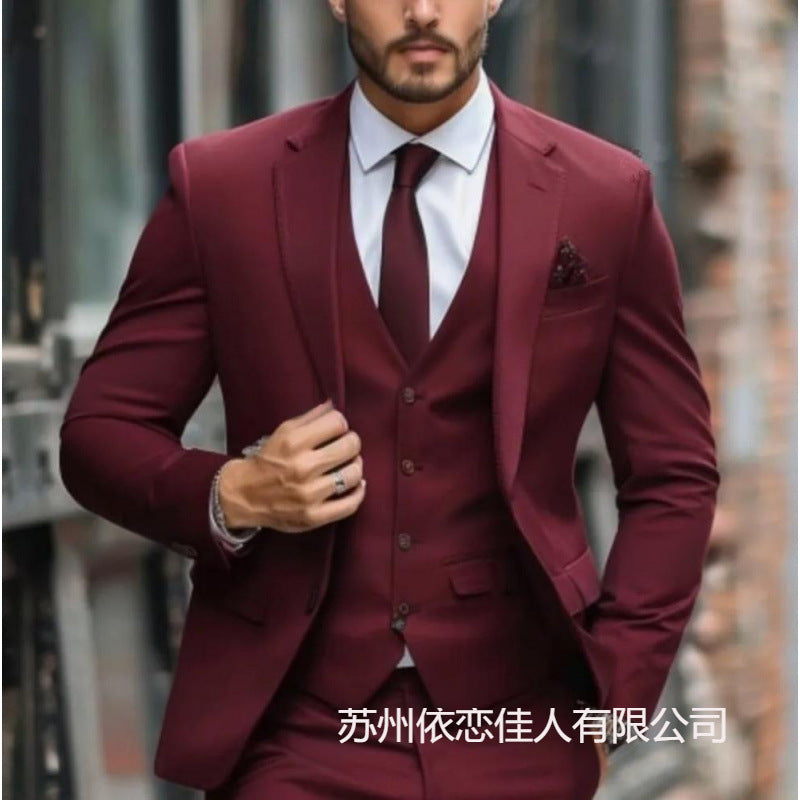 Men's suit suit high sense business casual large size formal suit men suit