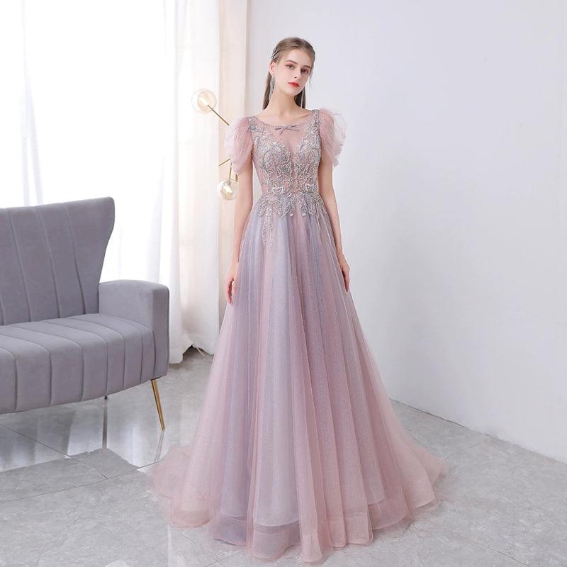 Women's A-Line Evening Dress Sexy Prom Dresses Lace Formal Dresses Sleeveless for Women - numbersea