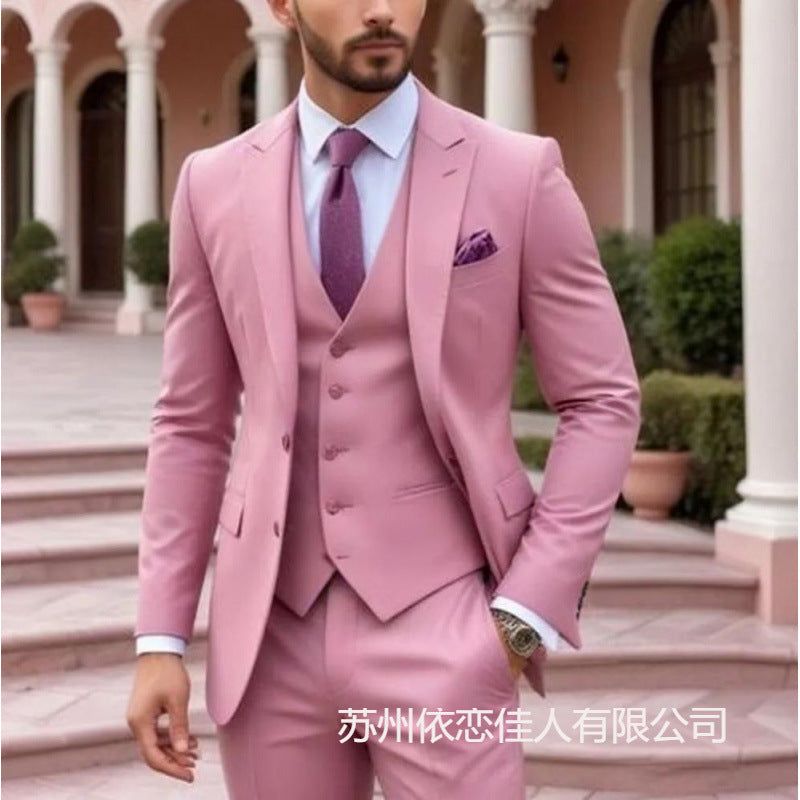 Men's suit suit high sense business casual large size formal suit men suit
