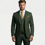 Men's suit three-piece Amazon suit dress suit high-end temperament wedding best man suit