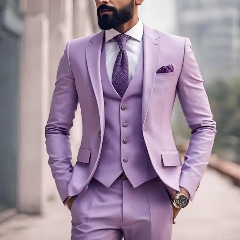 Men's suit suit high sense business casual large size formal suit men suit