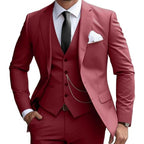 New Men's Suit Slim Wedding Best Man Ball Business Suit Men's Banquet Gala Dress