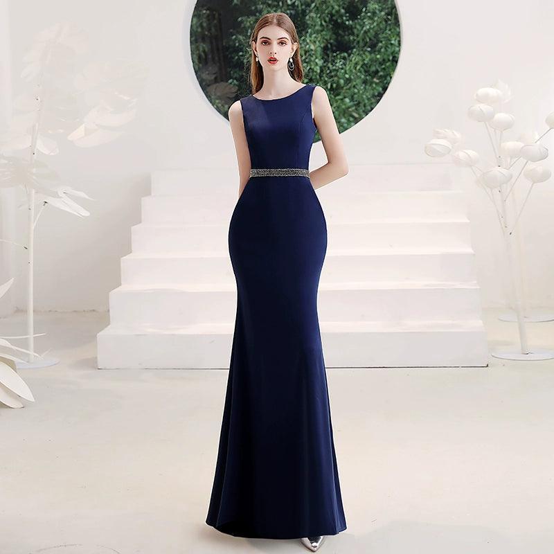 Women's Mermaid Evening Dress Sexy Beaded Prom Dresses for Women Long Formal Dresses - numbersea