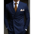 Suit Men's Suit Two-piece Slim-fit Business Groom Wedding Best Man Casual Suit Dress Men
