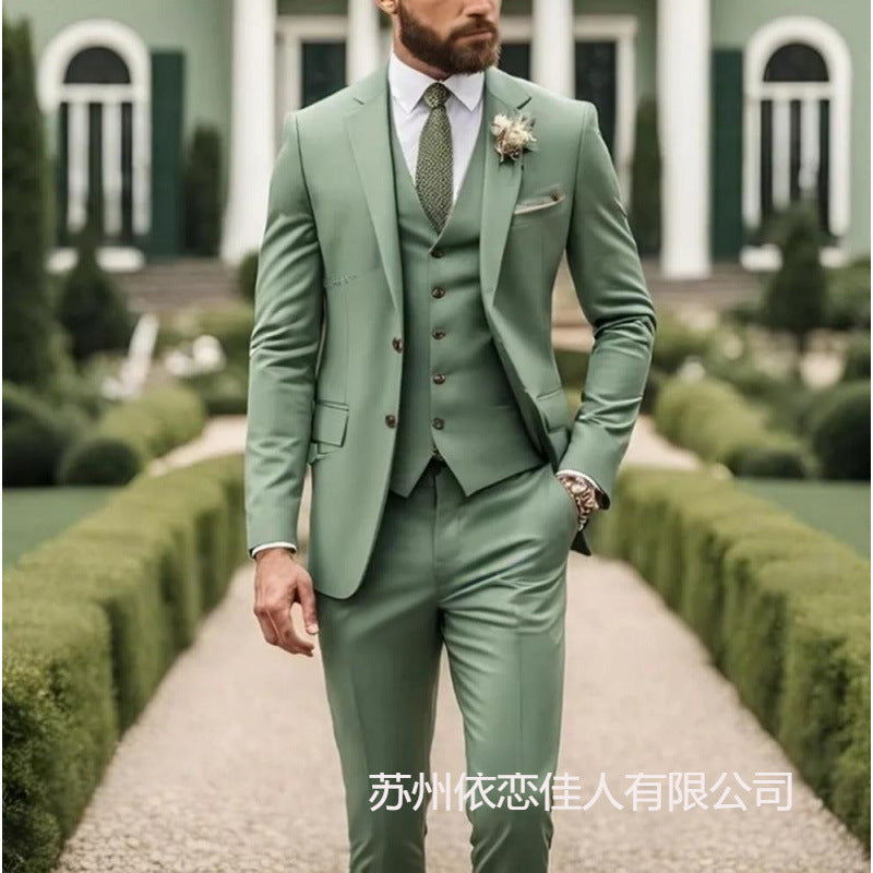 Men's suit suit high sense business casual large size formal suit men suit