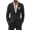 Linen suit two-piece men's banquet casual slim temperament suit
