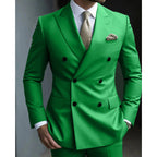 Suit Men's Suit Two-piece Slim-fit Business Groom Wedding Best Man Casual Suit Dress Men