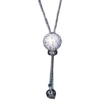 Versatile autumn and winter new trendy ball pendant sweater chain women's long tassel fashion high-end explosive necklace