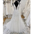 NumberSea Tüll A-Linie Hochzeitskleid Strand Sommer 2025 Abito Sposa Donna Elegante Braut Boho Kleider Spitze Hochzeitskleid 