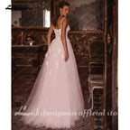 Vestido de novia de playa de corte A con encaje bohemio NumberSea NumberSea para mujer 2024, vestido de novia para novia, vestido de casamento civil 