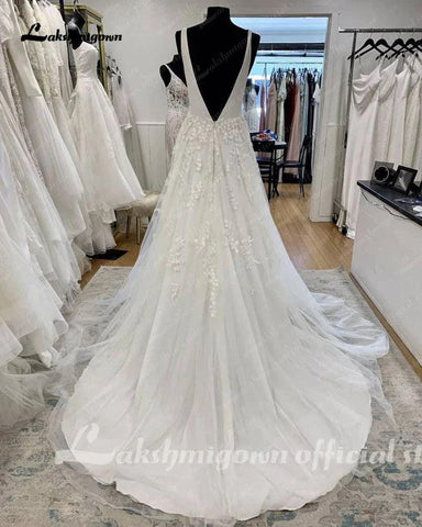NumberSea Tulle A Line Wedding Dress Beach Summer 2025 Abito Sposa Donna Elegant Bridal boho Gowns Lace Wedding Gown