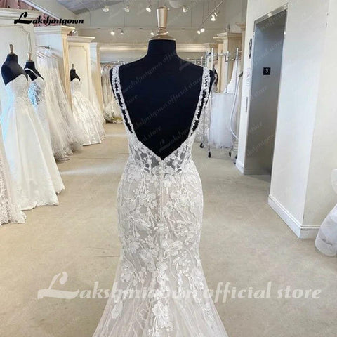 NumberSea Princess Lace Mermaid/Trumpet Wedding Dress Backless Court Train 2025 Off the Shoulder Vestido Novia Wedding Gowns