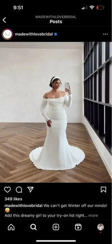 Vestido de novia NumberSea 2025 hecho a medida 