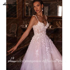 Vestido de novia de playa de corte A con encaje bohemio NumberSea NumberSea para mujer 2024, vestido de novia para novia, vestido de casamento civil 
