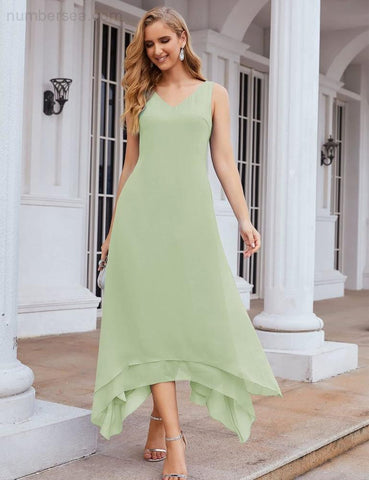 NumberSea - Numbersea Chiffon Plus Size Mother of Bride Dresses with Jacket Formal Dresses for Wedding SEA28073