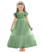 Knöchellanges weißes Kleid aus Spitzentüll (2003227579) 