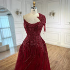 Luxury Green Evening Dress with Overskirt