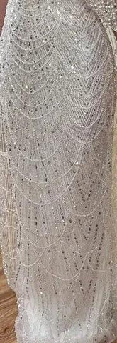 Serene Hill Dubai Nude Elegant Mermaid Arabia Luxury Beaded Evening Dresses Gowns 2024 For Women Wedding Party LA72243