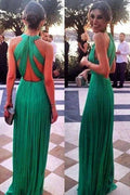 Sexy Chiffon-Kleid mit offenem Rücken und Rüschen