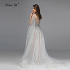 Sliver Arabic Luxury Beading Cape Sleeves  A-Line Evening Dresses O-Neck A-Line Sexy Evening Gowns cerene Hill LA60869