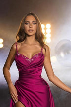 Vestido de fiesta sexy de corte sirena, sin mangas, largo hasta el suelo, con volantes y escote corazón