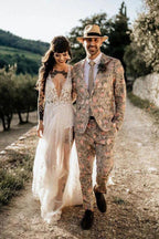 Vestido de novia de playa NumberSea de tul, corte A, escote en V, transparente, abertura en el muslo, MW982