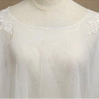 NumberSea - Women's Wrap Shrugs Shawls Tulle Wedding Party / Evening Appliques Flower Lace