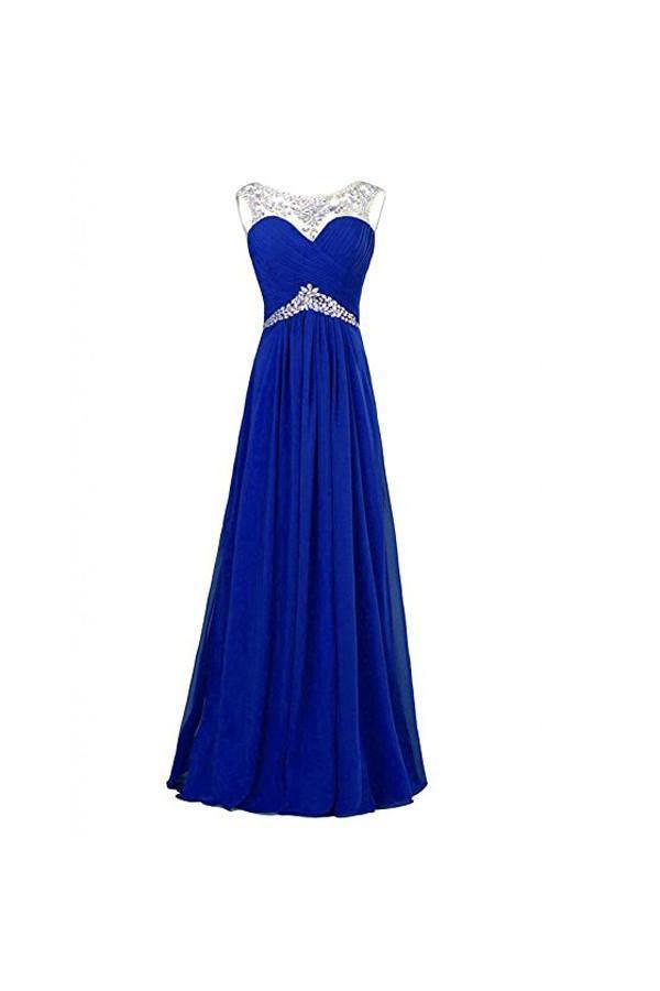 A-Linie Chiffon Brautjungfern Abend Party Ballkleid