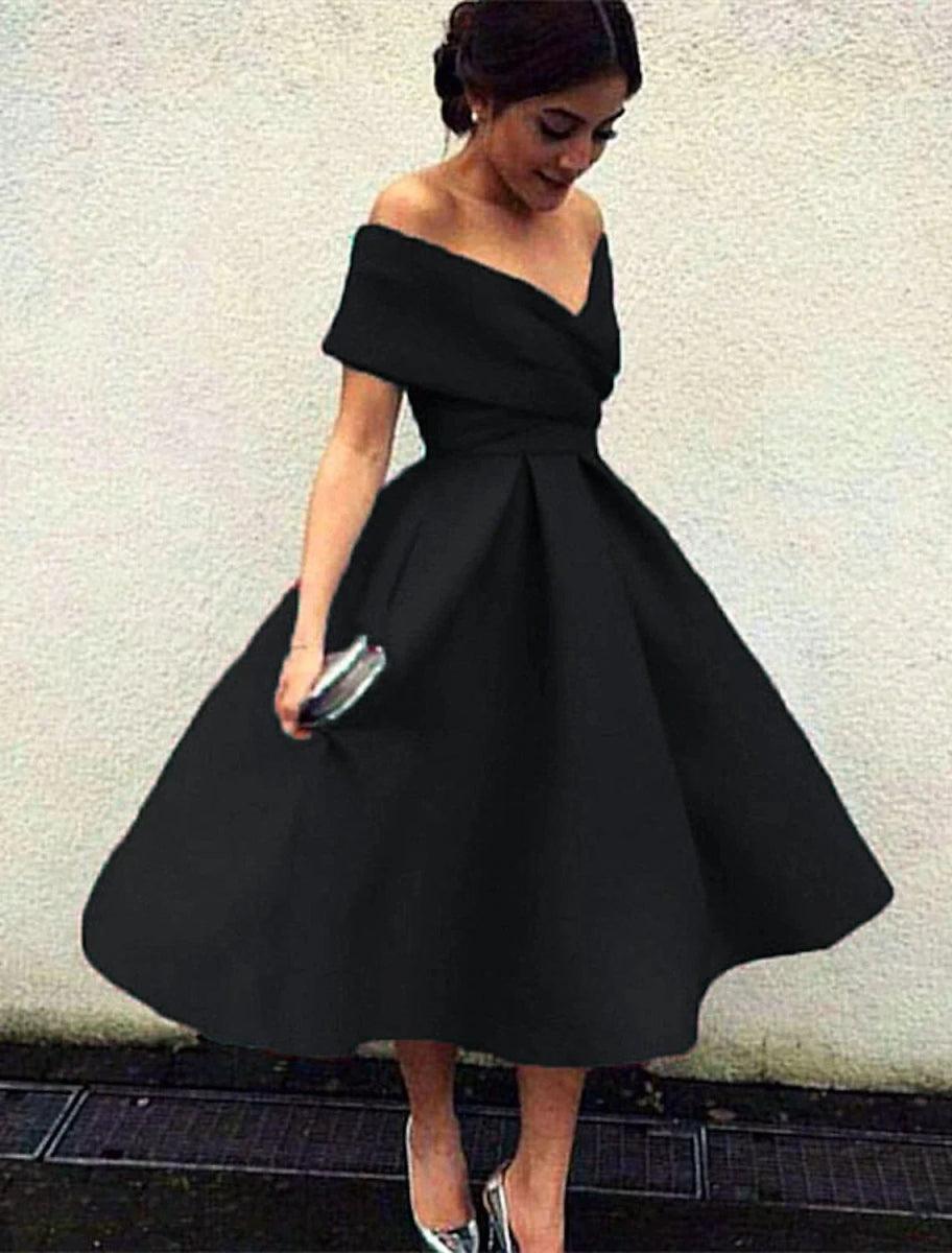 A-Line Cocktail Dresses 1950s Dress Homecoming Formal Evening Tea Leng – NumberSea