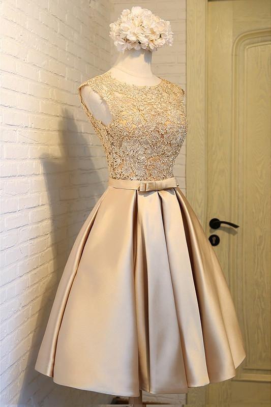 A-line Homecoming Dress Chic Red Short Prom Dress Party Dress