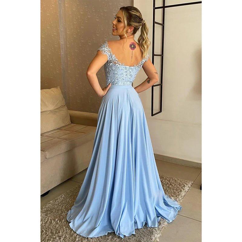 NumberSea - A - line Off Shoulder Lace Plus Size Mother of The Birde Dress