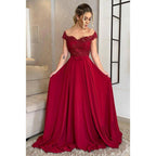 NumberSea - A - line Off Shoulder Lace Plus Size Mother of The Birde Dress