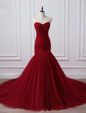 NumberSea - A - Line Plus Size Curve Wedding Dresses Vintage Dress Party Wear Chapel Train Sleeveless Strapless Tulle with Ruched