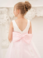 NumberSea - A - line Satin Tulle Ankle - length Pink Dress (2003227111)