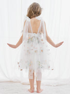 NumberSea - A - Line Sleeveless Floral Embroidered Tulle Toddler Flower Girl Dress
