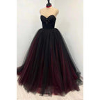 NumberSea - A Line Sweetheart Beads Long Formal Evening Gowns