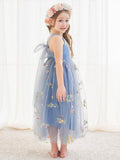 NumberSea - A - line Tulle Ankle - length Blue Dress (2003227598)