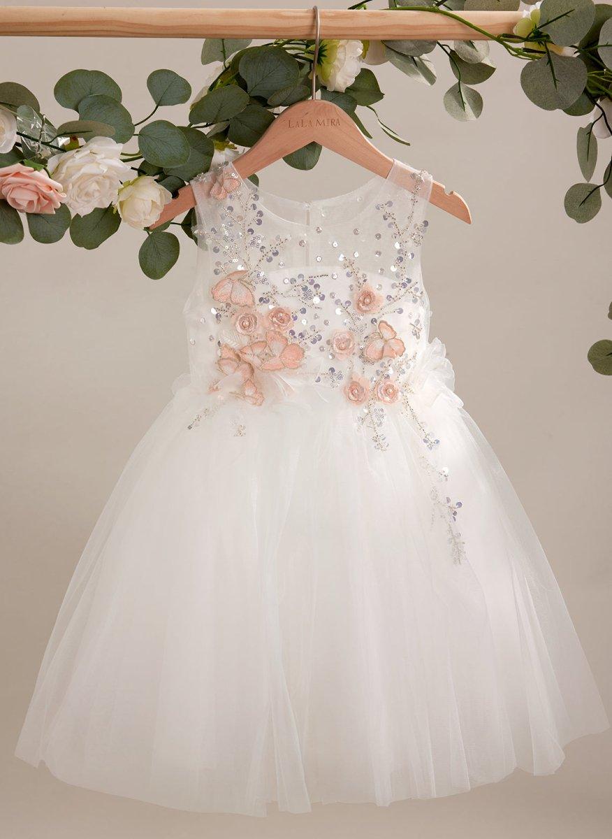 NumberSea - A - line Tulle Knee - length White Dress (2003227138)