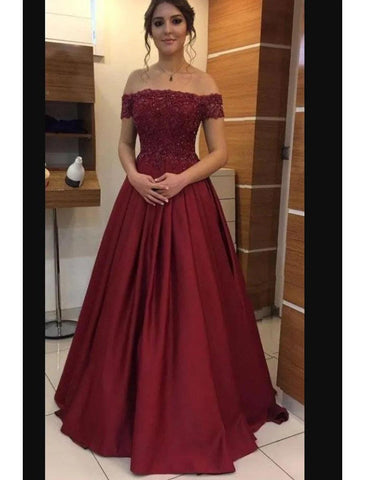 NumberSea - A - Line Wedding Guest Dresses Minimalist Dress Evening Party Prom Floor Length Short Sleeve Strapless Jersey with Beading Appliques