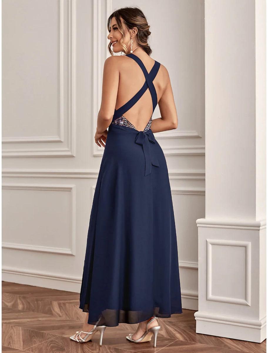A-Line Wedding Guest Dresses Sparkle & Shine Dress Holiday Cocktail Pa – NumberSea