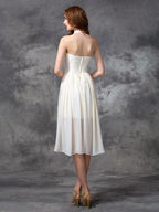 NumberSea - A - line/Princess Halter Sequin Sleeveless High Low Chiffon Cocktail Dresses