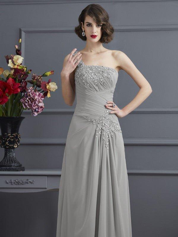 NumberSea-A-Line/Princess One-Shoulder Sleeveless Beading Long Chiffon Mother of The Bride Dresses US 22w / UK 26 / EU 52 NumberSea-A-Line/Princess One-Shoulder Sleeveless Beading Long Chiffon Mother of The Bride Dresses US 22w / UK 26 / EU 52