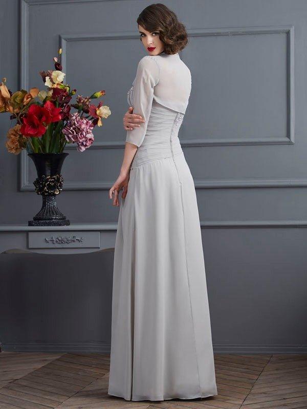 NumberSea-A-Line/Princess One-Shoulder Sleeveless Beading Long Chiffon Mother of The Bride Dresses US 22w / UK 26 / EU 52 NumberSea-A-Line/Princess One-Shoulder Sleeveless Beading Long Chiffon Mother of The Bride Dresses US 22w / UK 26 / EU 52