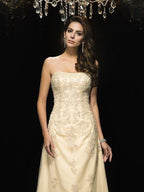 NumberSea - A - Line/Princess Sweetheart Sleeveless Long Net Mother of the Bride Dresses