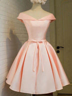NumberSea - A - Line/Princess V - neck Sleeveless Sash/Ribbon/Belt Satin Short/Mini Dresses