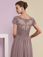 Vestido de madre de la novia de dos piezas, corte A, para invitada de boda formal, elegante, escote en V, largo hasta la rodilla, encaje, manga corta, cruzado, incluido, con pliegues y apliques