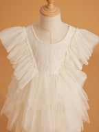 Kurzes/Minikleid aus Spitzentüll (2003227815) 