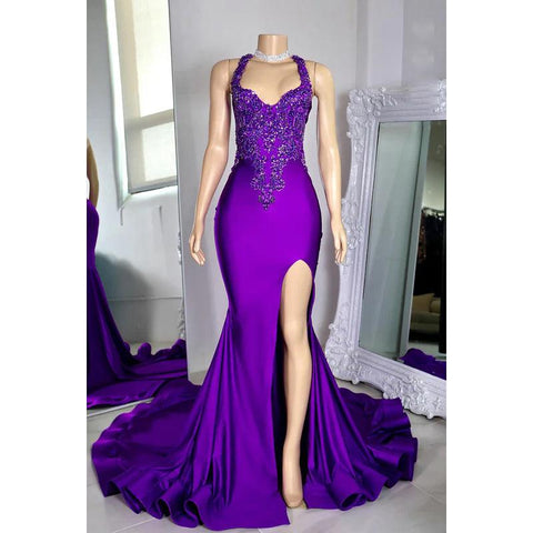 Trumpet/Mermaid Ruffles Criss-Cross Straps Sexy & Hot Beaded Straps Prom Dress