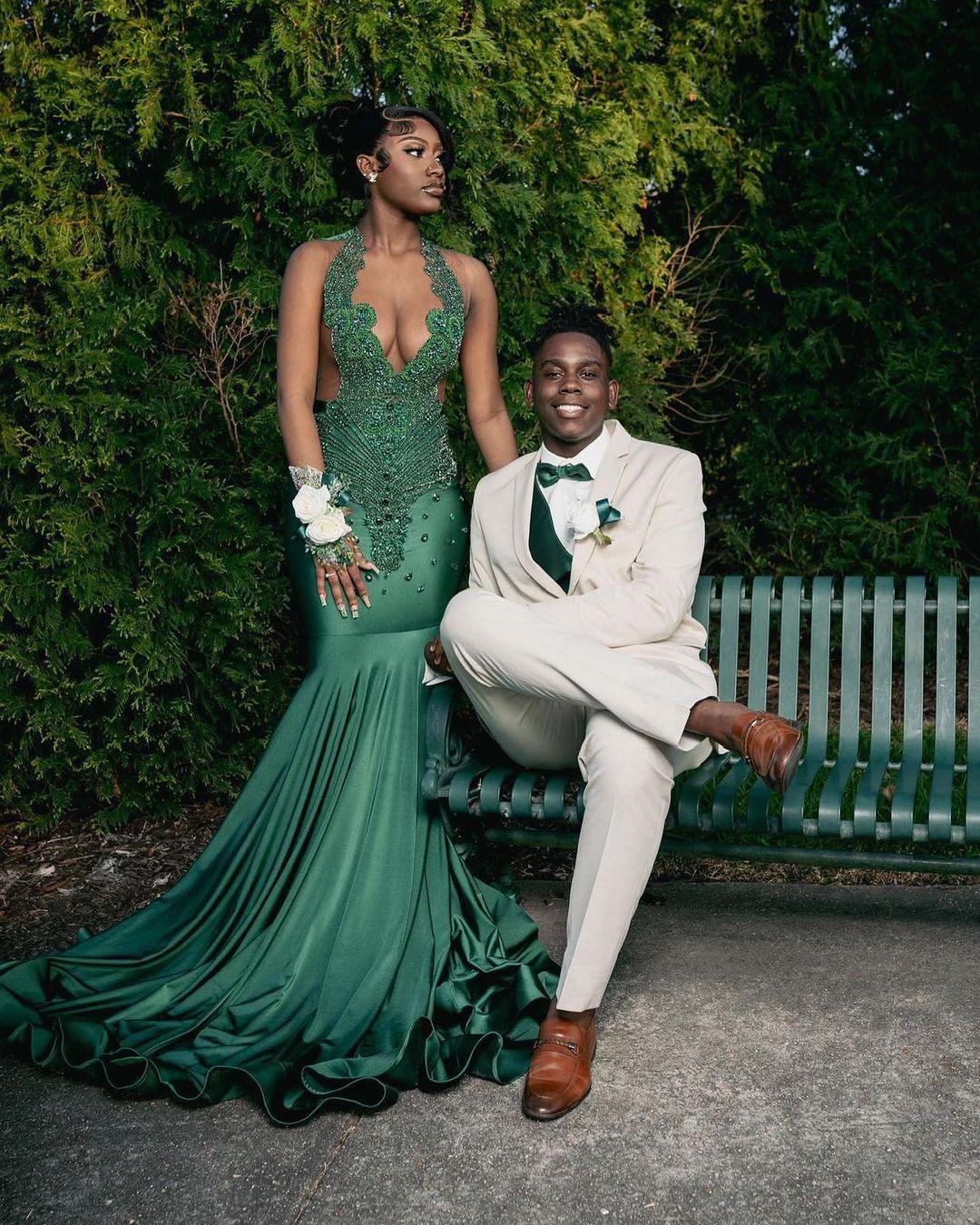 dark green mermaid prom dress Dark Green Mermaid Velvet Off Shoulder Party Dress, Dark Green Prom Dr –  Cutedressy main image 0